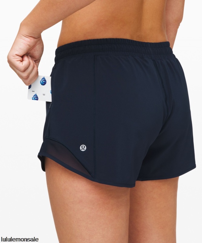 Lululemon Damen DELULU279 | Hotty Hot Low-rise Gefütterte Shorts 4 True Navy